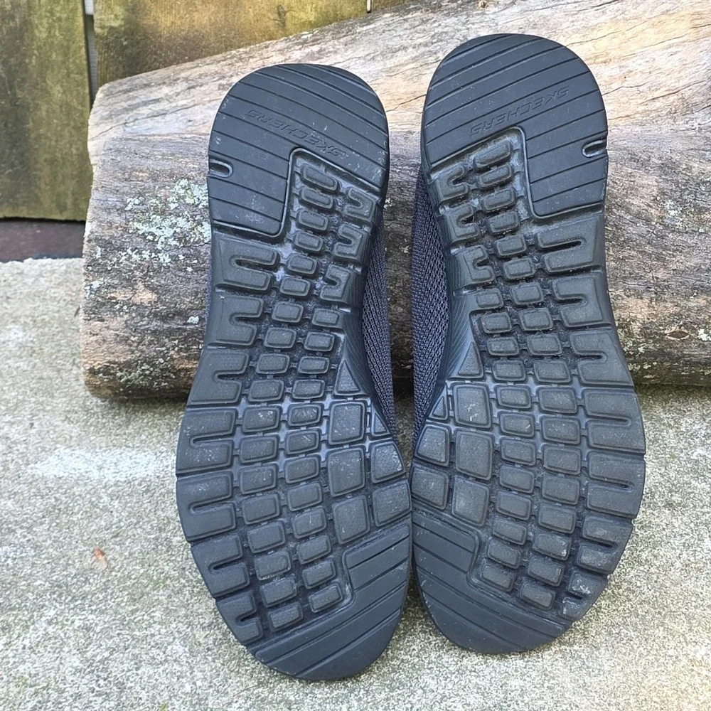 Skechers Flex Appeal Lite-weight Wide-fit US Size 9.5 13070W BBK